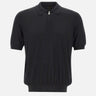 Polo in misto lana con zip 43166 16401099 GRAN SASSO 