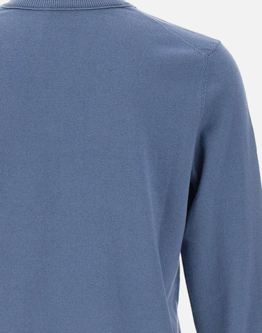 Maglia colletto con zip in cotone e cashmere 50527585 495 BOSS 