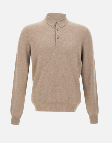 Polo in cashmere e lana 55132 19690030 GRAN SASSO 