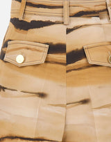 Shorts in drill con stampa tigre SH01362E2 470 ELISABETTA FRANCHI 
