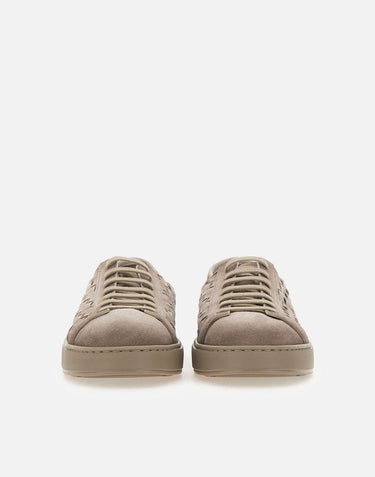 Sneakers in pelle scamosciata intrecciata MBCD22171TARTIST E55 SANTONI 