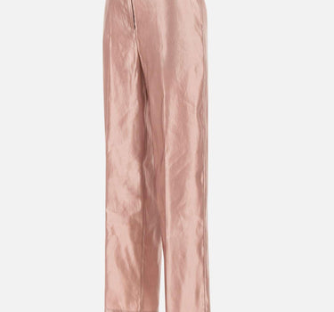 Pantaloni  "Sally" in lino e seta<BR/> SALLY PETAL LOULOU DE SAISON 