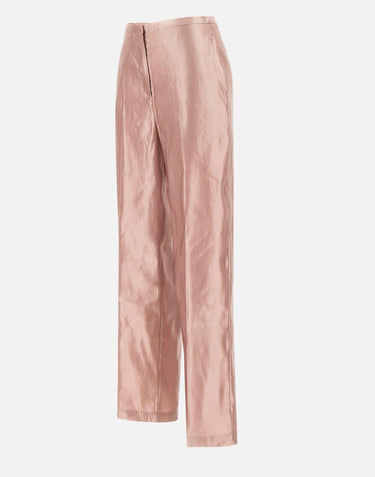 Pantaloni  "Sally" in lino e seta<BR/> SALLY PETAL LOULOU DE SAISON 