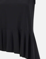 Blusa smanicata in misto viscosa SPBMA010 0001 KAOS 