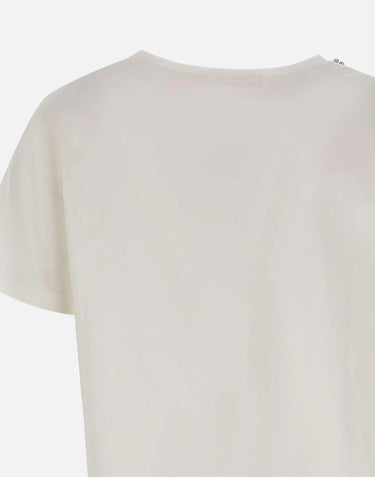 T-shirt con decorazione di cristalli RIJDK001 1041 KAOS 