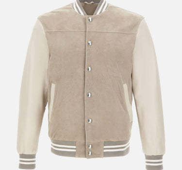 Giacca bomber in pelle scamosciata M75GBTM23 PEL0M0250700 ELEVENTY 
