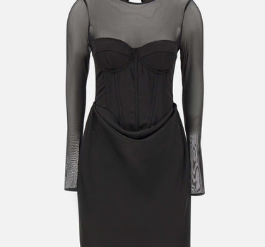 "Satin corset mini dress" 115252 100 ROTATE BIRGER CHRISTENSEN 