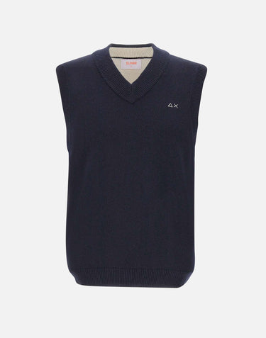 Gilet in morbida lana e cashmere K45115 07 SUN68 