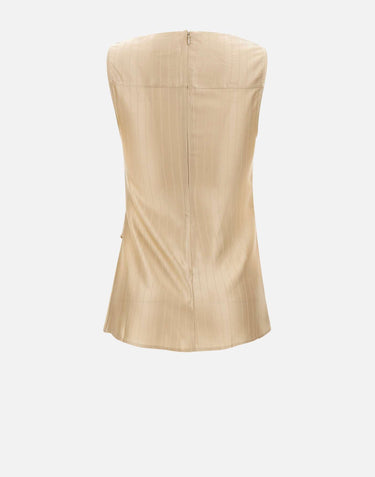 Top drappeggiato "Fonda" FONDA ECRU LOULOU DE SAISON 
