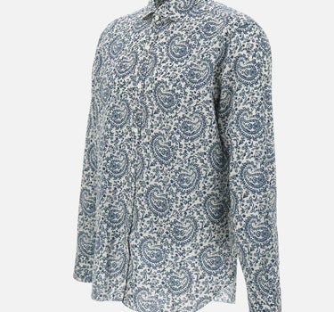 Camicia  in cotone e lino LFU02P0147118U 0001 BARBA 