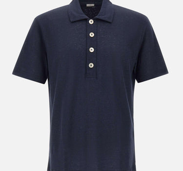Polo in lino M75POLM01 TES0M12111 ELEVENTY 