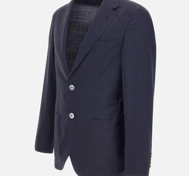 Blazer slim fit in misto lana seersucker 50560825 404 BOSS 