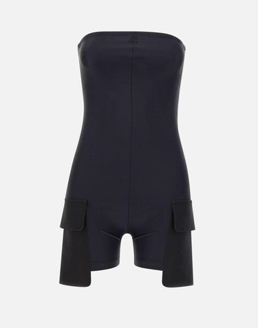 "Tech Jersey Cargo Bodysuit" 126JCB050PA0043 BLACK COURREGES 