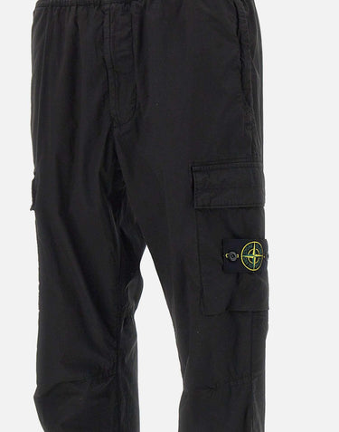 Pantaloni in raso di cotone biologico e lana 3100033S0014 V0029 STONE ISLAND 