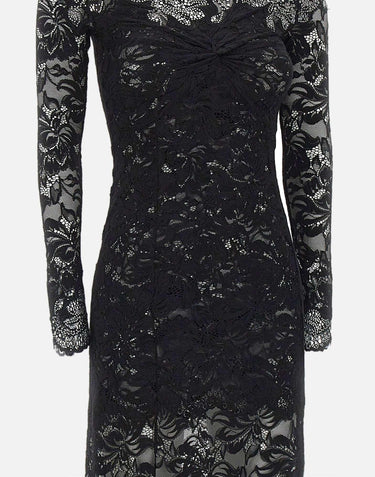 Abito in pizzo con micro borchie 25HJRO209PA0170 P001 RABANNE 