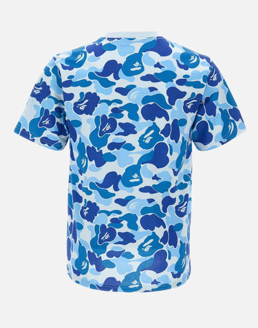 T-shirt "College ABC Camo" 001CSM301011M BLUE BAPE 