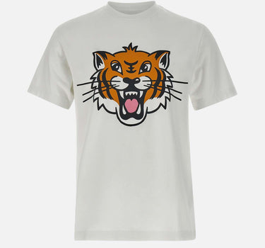 T-shirt "Happy tiger" in cotone FF55TS5334SG 02 KENZO PARIS 
