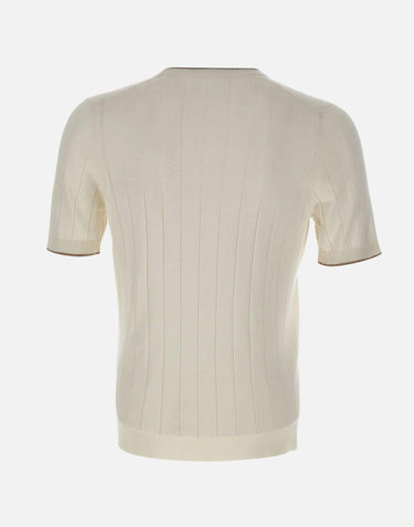 Maglia in seta a maniche corte 43116 23510005 GRAN SASSO 