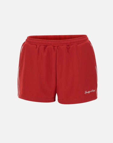 Shorts da ginnastica retrò con logo SH061710326RE33 RUBY SPORTY & RICH 