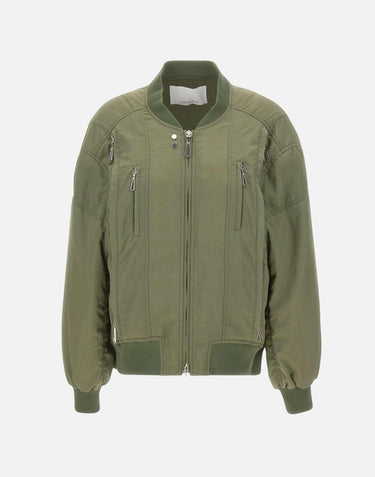 "Symmetrical Bomber jkt" 25ACOW033PA0249 P309 RABANNE 