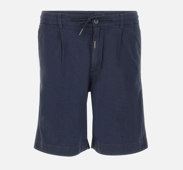 Shorts in misto lino e cotone con pinces CFWOSH2003 MRUT52883989 WOOLRICH 