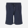 Shorts in misto lino e cotone con pinces CFWOSH2003 MRUT52883989 WOOLRICH 