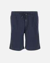 Shorts in misto lino e cotone con pinces CFWOSH2003 MRUT52883989 WOOLRICH 