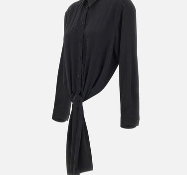 Camicia asimmetrica annodata S52DT0049 S43455900 MM6 MAISON MARGIELA 