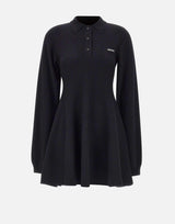 "Slinky Knit Polo Dress" 115488 100 ROTATE BIRGER CHRISTENSEN 
