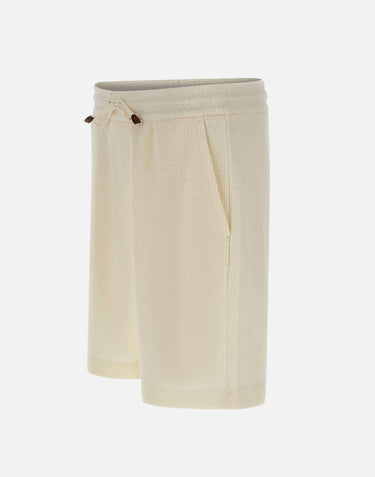 Shorts in cotone e lino 50559036 118 BOSS 