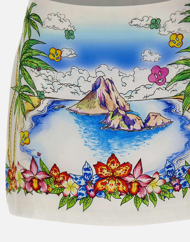 Minigonna in seta "Better days" WSS26SK232 01 CASABLANCA 