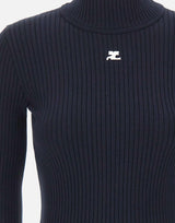 Maglia "Reedition Rib Knit" PERMPU022FI0001 NAVY COURREGES 
