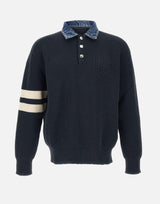 Denim mix D2 knit pullover S74HA1629 D13185962 DSQUARED2 