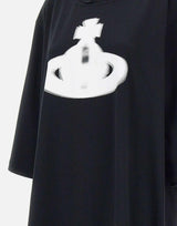 Abito "Halftone orb" in jersey di cotone organico 1G01000U J001MA401 VIVIENNE WESTWOOD 