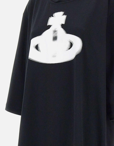 Abito "Halftone orb" in jersey di cotone organico 1G01000U J001MA401 VIVIENNE WESTWOOD 