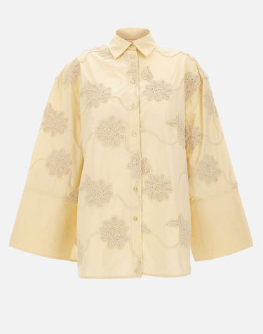 Camicia oversize con ricamo floreale 115558 1366 ROTATE BIRGER CHRISTENSEN 
