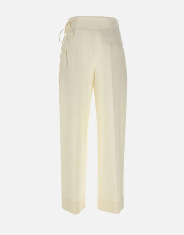Pantaloni con fascia annodata in vita 50556552 118 BOSS 