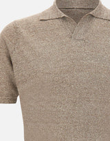 Polo in misto lino PL1MCSK LC14R921 FILIPPO DE LAURENTIIS 