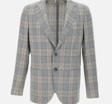 Blazer in lana e seta Q3799M 15C SANTANIELLO 
