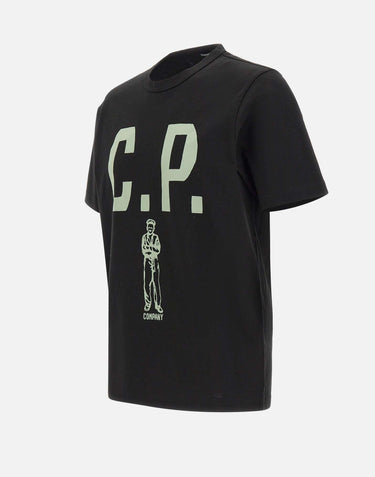 T-shirt in cotone mercerizzato 19CMTS112A 110301W999 C.P. COMPANY 