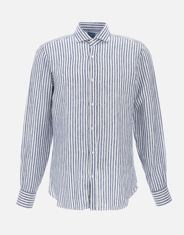 Camicia  in  lino LFU02P0147066U 0004 BARBA 