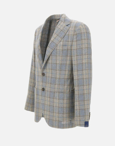 Blazer in lana e seta Q3799M 15C SANTANIELLO 
