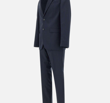 Completo due pezzi  gessato in lana vergine 50537405 404 BOSS 