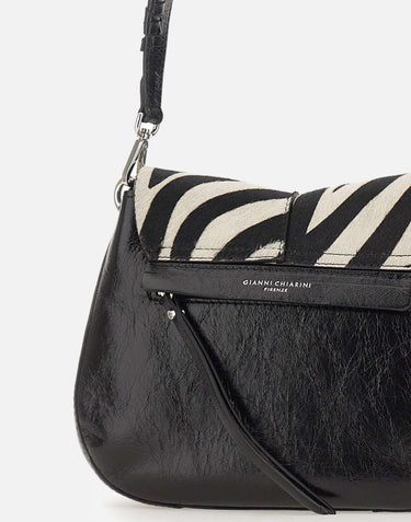Borsa a spalla "Helena Round" BS12576 CAVINTZEBRABIANCONERO GIANNI CHIARINI 