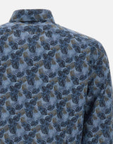 Camicia uomo in cotone e lino LFU02P0147117U 0001 BARBA 