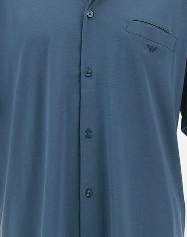 Pigiama con bermuda in jersey interlock EM001372 AF20670UB036 EMPORIO ARMANI 
