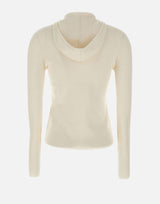"Fine Merino Cardigan" 1325KTP006406A IVORY VICTORIA BECKHAM 