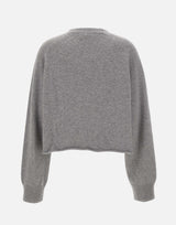 Cardigan cropped in misto lana e cashmere F5LAWOCA369 100 LANEUS 