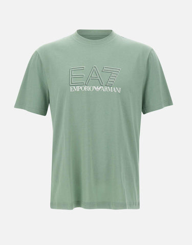 T-shirt "Visibility" in jersey di cotone 7M001307 AF10375U7243 EA7 