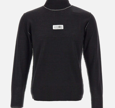 Maglia dolcevita con cuciture a contrasto SH0HA0009 M13037900 MM6 MAISON MARGIELA 